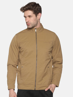 SHOWOFFFF - Men's Casual Khaki Solid Jacket