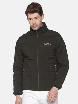 SHOWOFF - Men's Casual Olive Solid Jacket