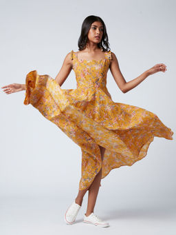 Okhai - Helena Cotton Hand Block Print Dress