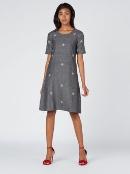 Okhai - Tara Embroidered Cotton Handloom Dress