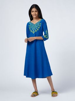 Okhai - Moira Embroidered Cotton Dress