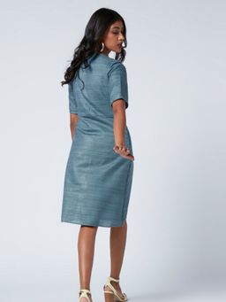 Okhai - Poet Embroidered Matka Silk Dress