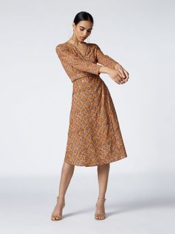 Okhai - Grace Embroidered Cotton Wrap Dress