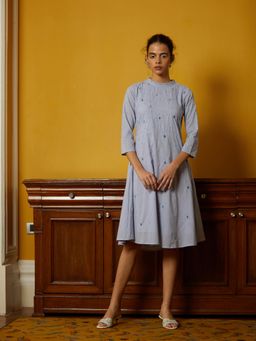 Okhai - Powder Blue Embroidered Dress