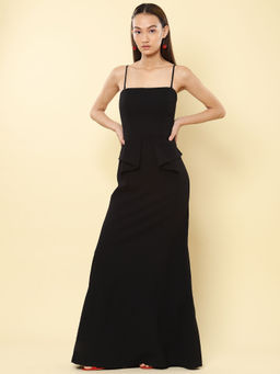 Label Ritu Kumar - Black Strappy Maxi Dress