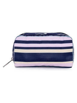 LeSportsac - BEACH STRIPE White & Blue Color Soft Medium Size Travel Accessories - 6511.D828