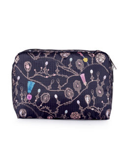 LeSportsac - TASSEL DAZZLE Black Color Soft Medium Size Travel Accessories - 7121.D969