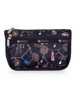 LeSportsac - TASSEL DAZZLE Black Color Soft Medium Size Travel Accessories - 7315.D969