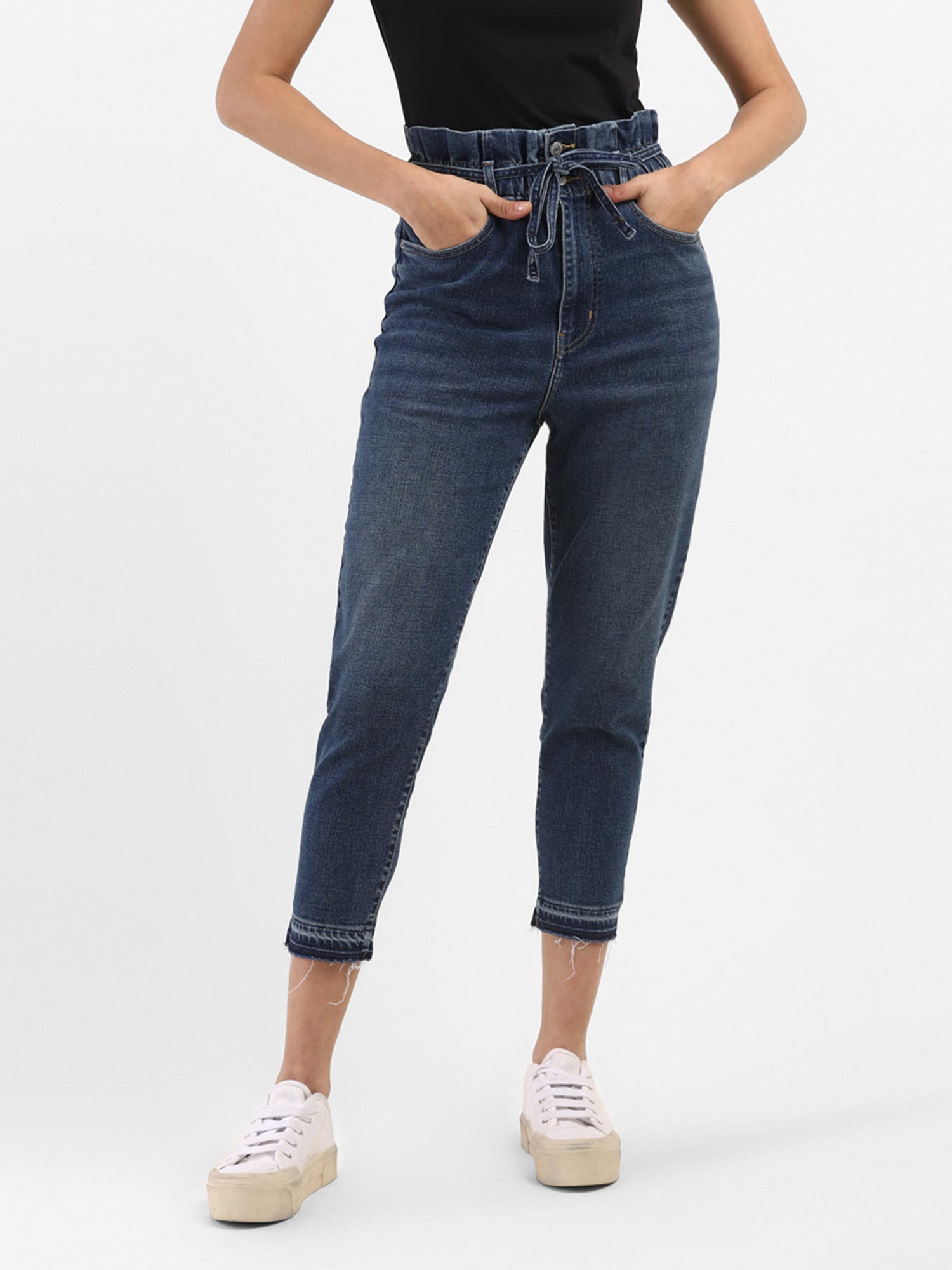 Blue Balloon Leg Jeans Online|Nykaa Fashion