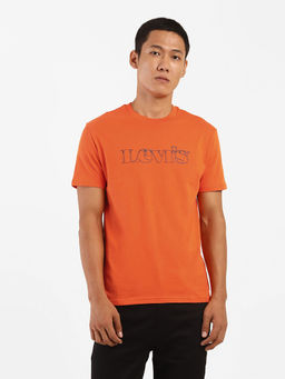 Levi's - Men Orange Round Neck T-shirt
