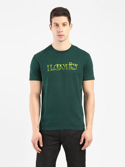 Levi's - Men Green Round Neck T-shirt