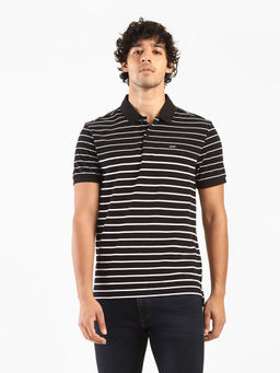 Levi's - Men Black White Polo T-shirt