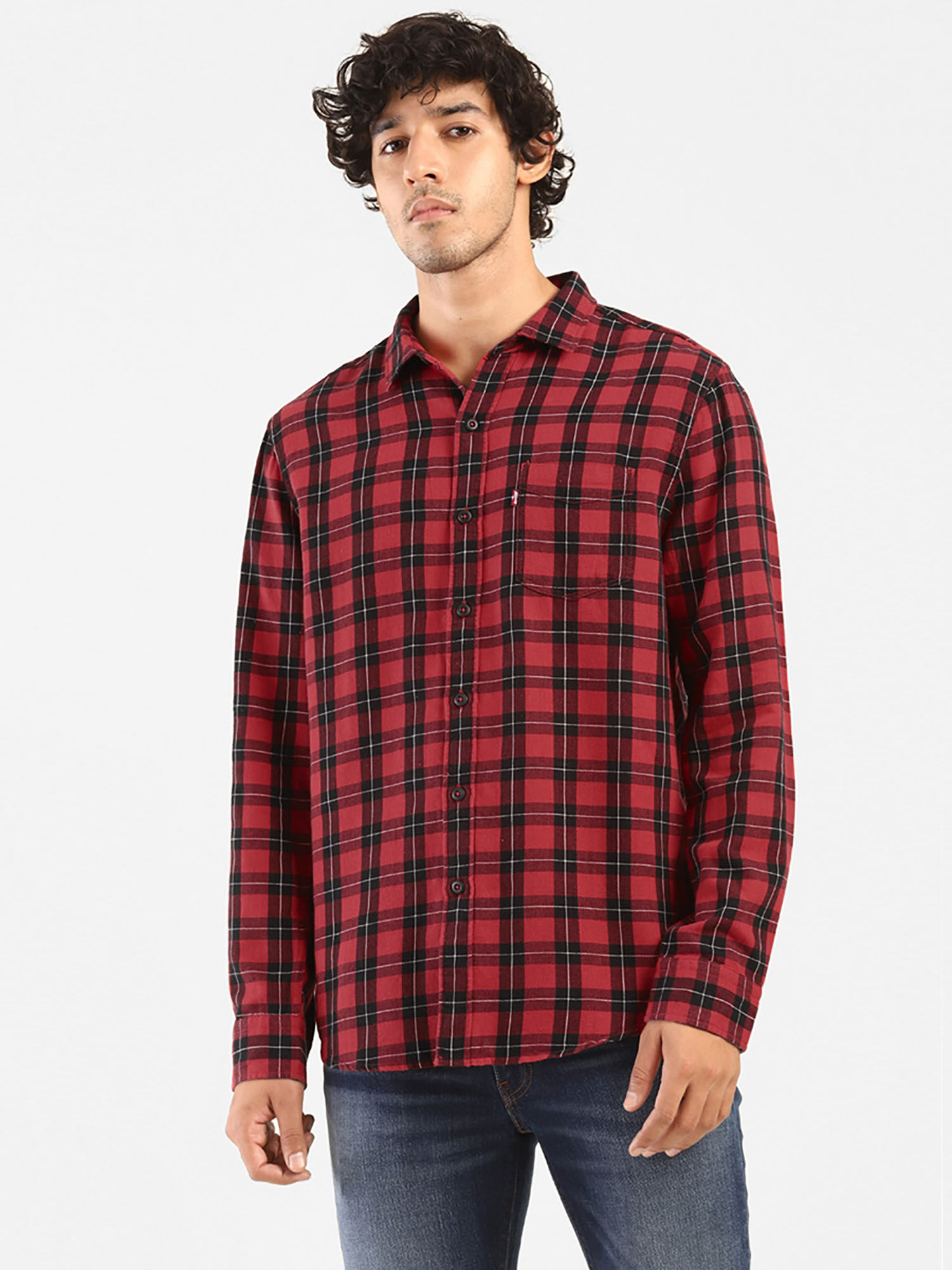 Buy Levi's Red Checked Shirt Online 