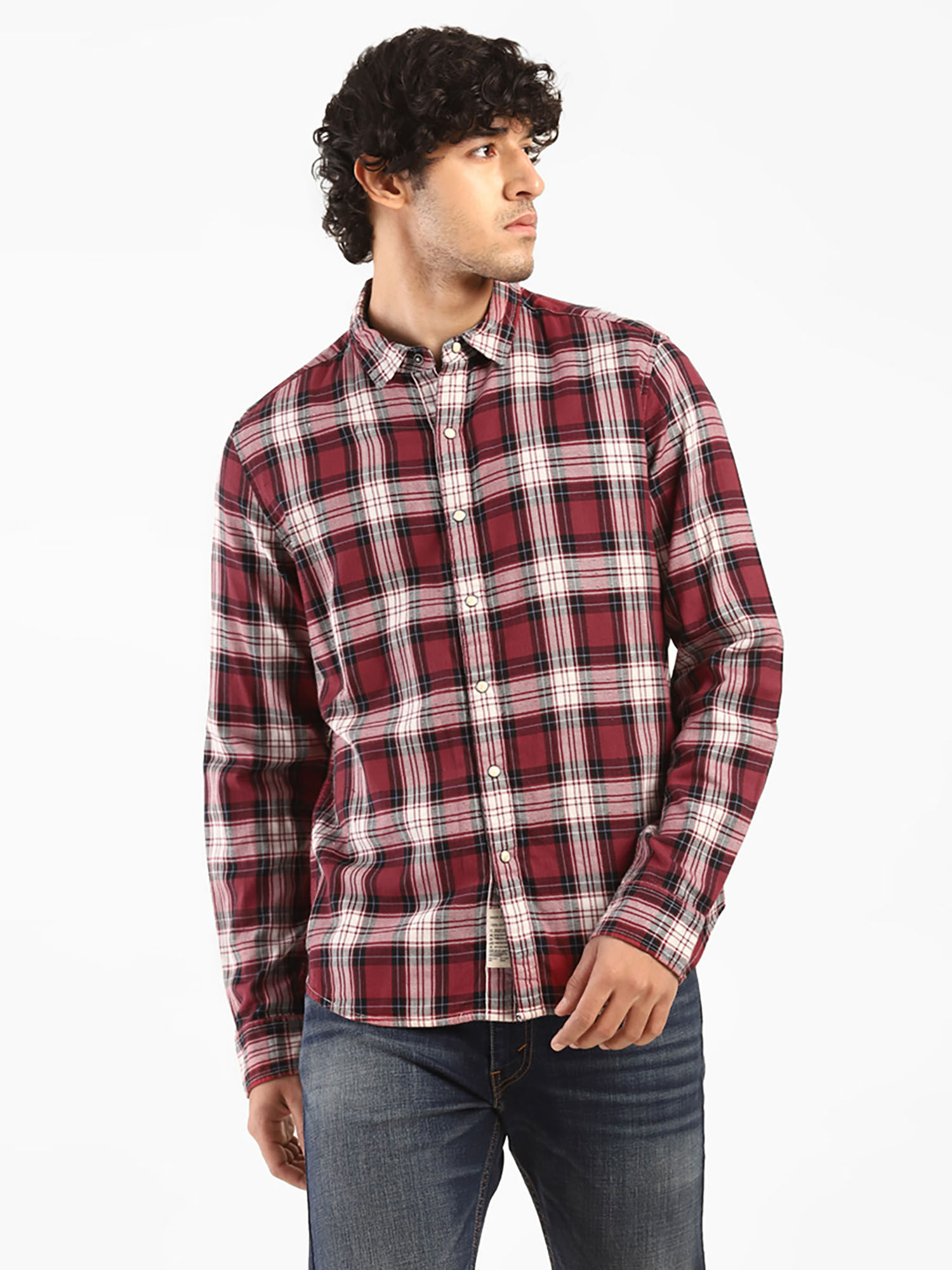 Buy Levi's Red Checked Shirt 