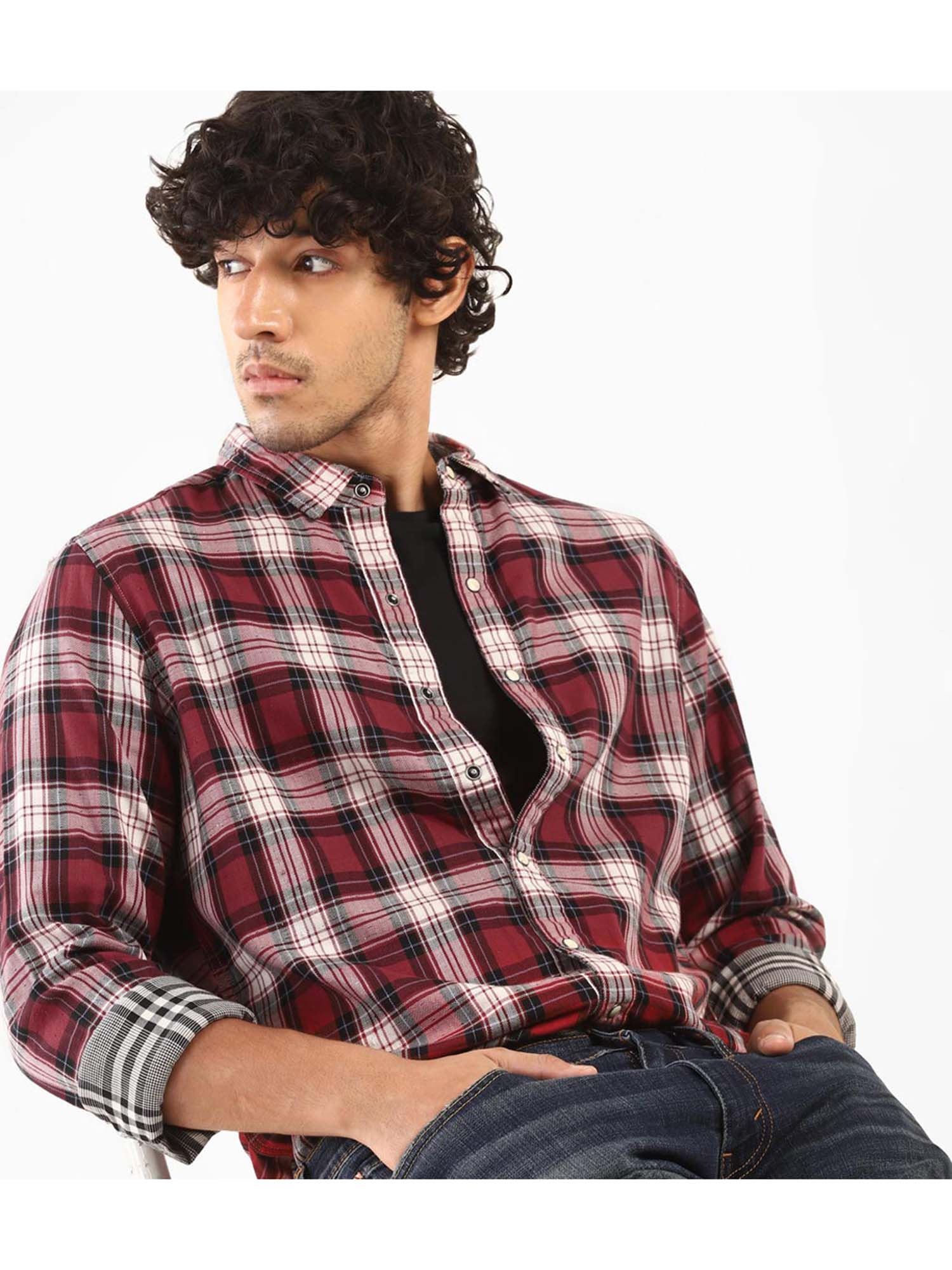 Buy Levi's Red Checked Shirt 