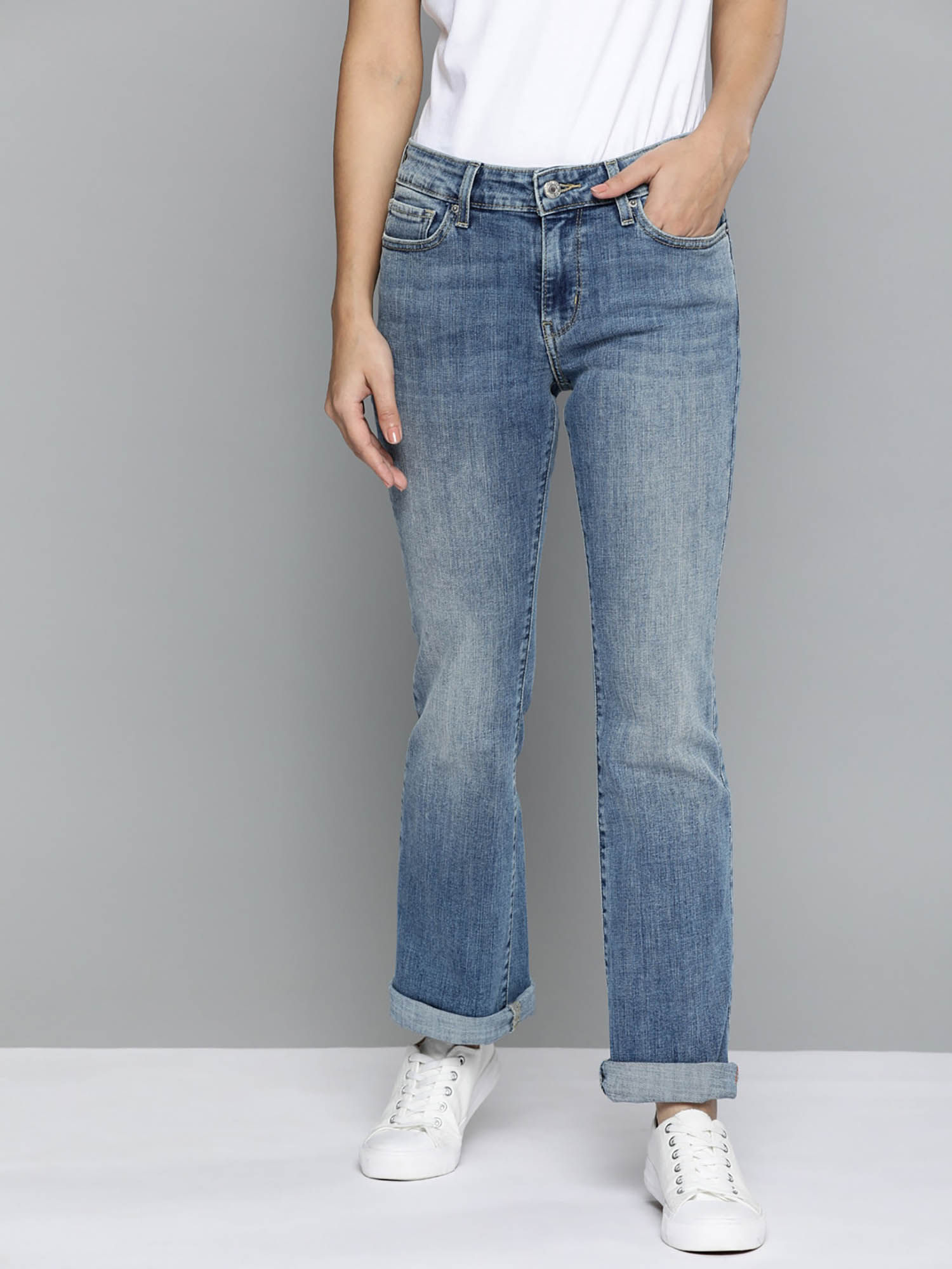 Buy Levi's Blue 715 Boot Cut Jeans 