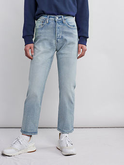 Levi's - Women Blue 501a Straight Jeans