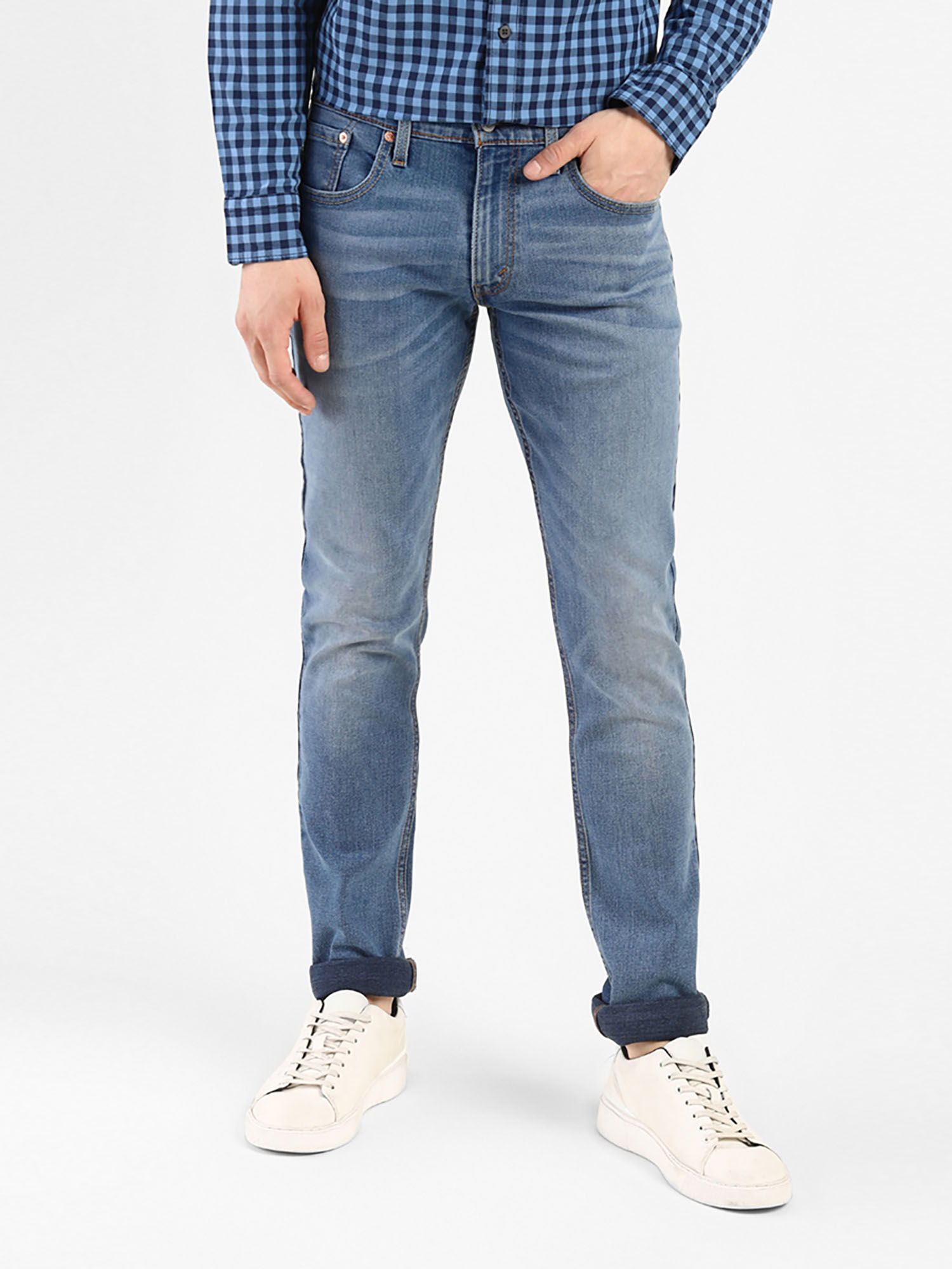 Men Blue 65504 Skinny Fit Jeans Online 