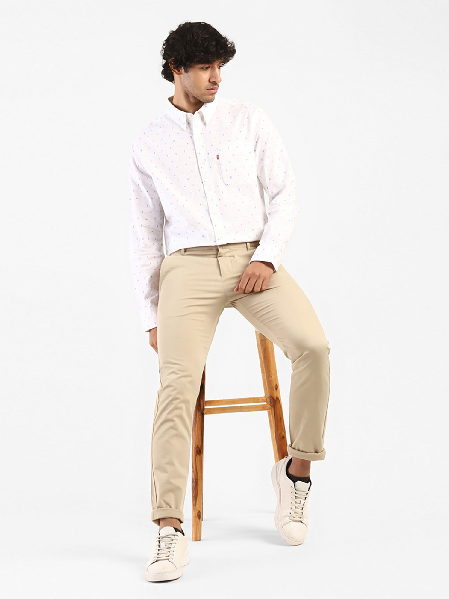 Light Beige 512 Slim Tapered Fit Chinos 