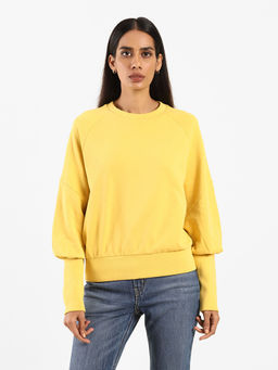 Levi's - x Deepika Padukone Women Yellow Long Cuff Batwing Sleeve Sweatshirt
