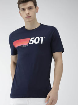 Levi's - Men Navy Blue Regular T-shirt