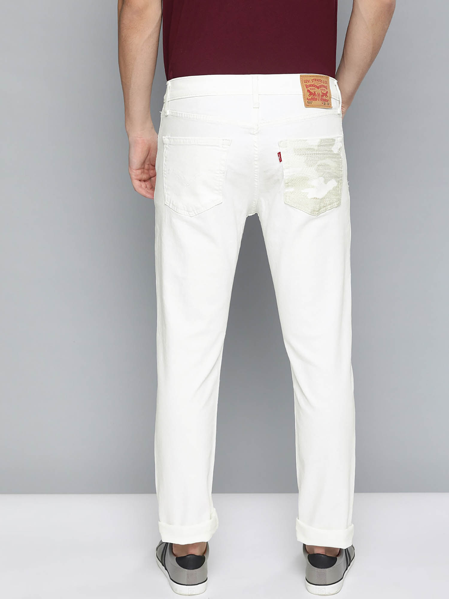 Buy Levi's Men White 511 Slim Fit Jeans 