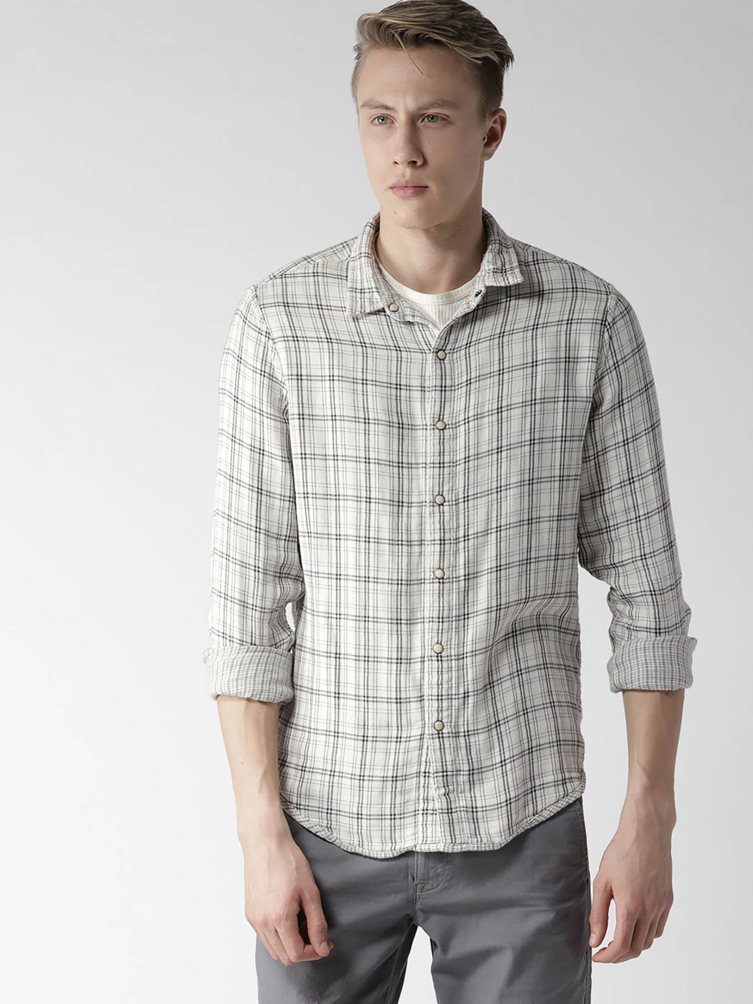 Regular Fit Men Reversible Shirt Online 