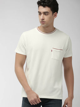 Levi's - Men White Round Neck T-shirt