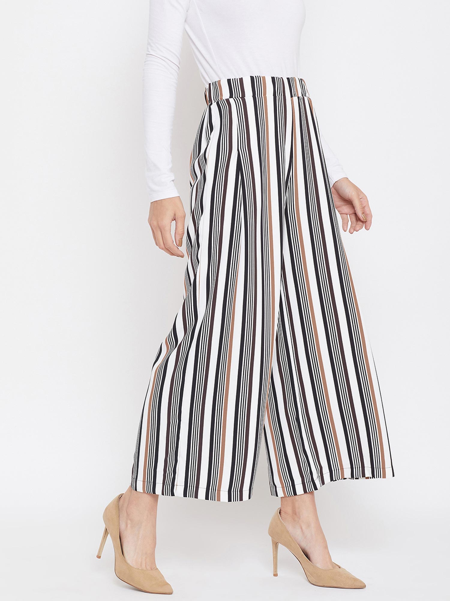 Multi-color Stripes Trousers 