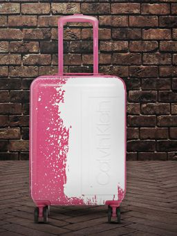 Calvin Klein - THE FACTORY Pink Color ABS Material Hard 20" Cabin Size Trolley