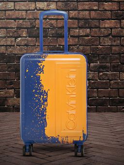 Calvin Klein - THE FACTORY Royal Blue Color ABS Material Hard 20" Cabin Size Trolley