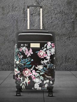 Calvin Klein - MILLE HS Black Floral Color ABS Material Hard 24" Medium Size Trolley