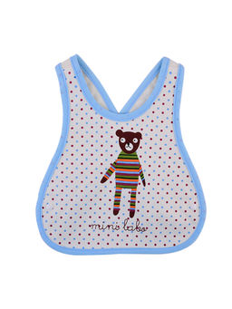 Little Hip Boutique - Cross Back Blue Bear Bib