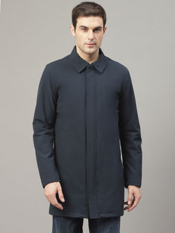 LINDBERGH - Navy Blue Solid Coat