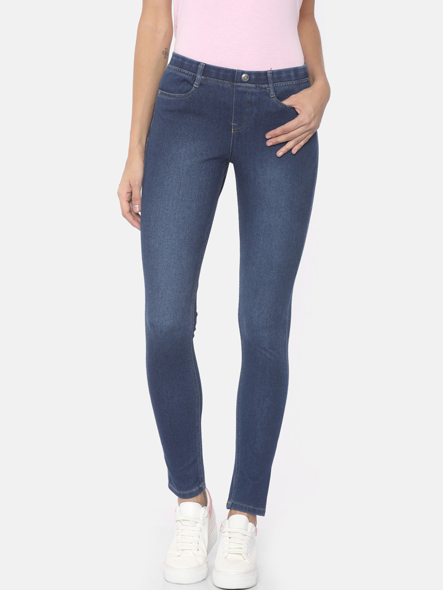 Go Colors Blue Denim Jeggings 360ᵒ 
