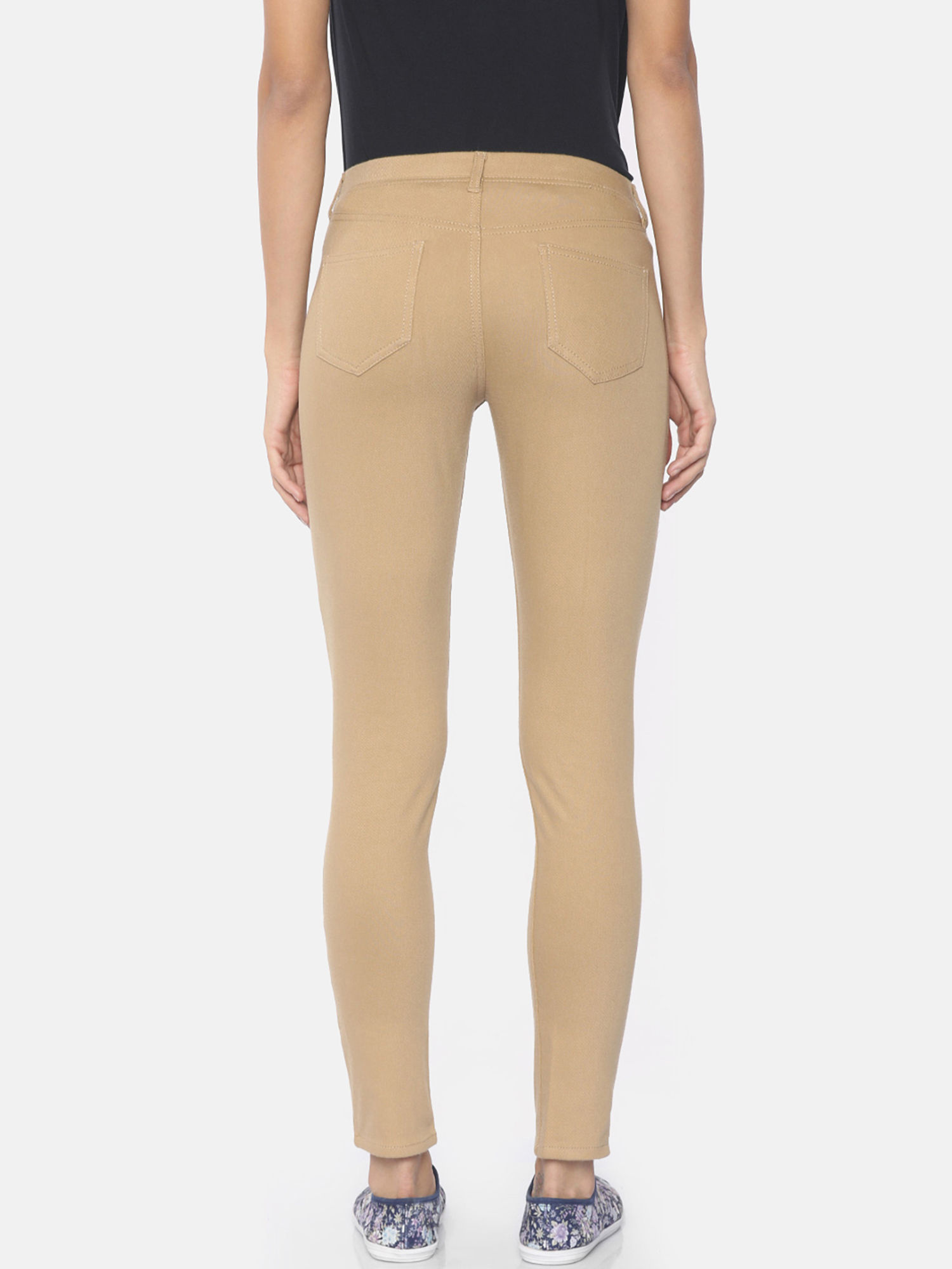Go Colors Khaki Jeggings 360ᵒ Super 