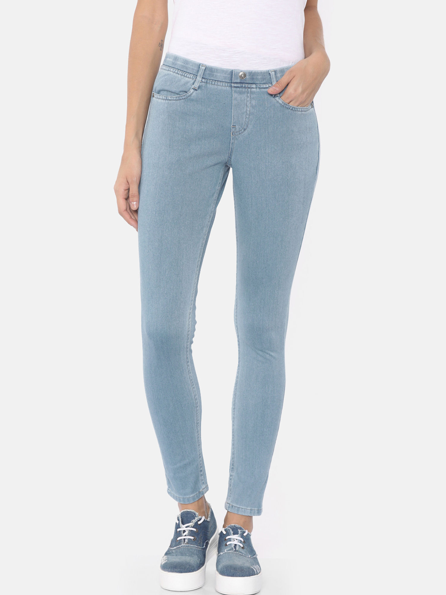 Go Colors Light Blue Denim Jeggings 