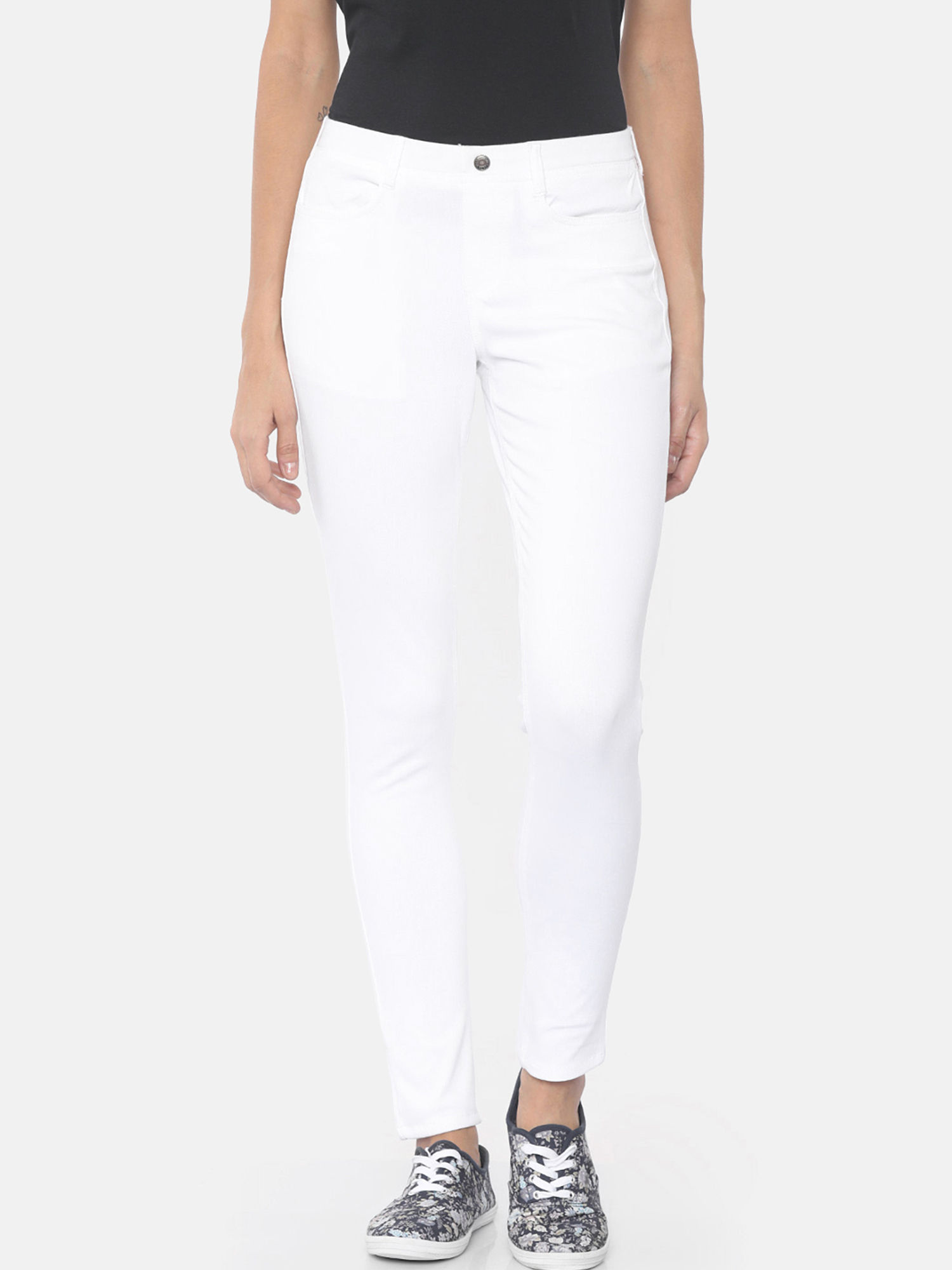 Go Colors White Jeggings 360ᵒ Super 
