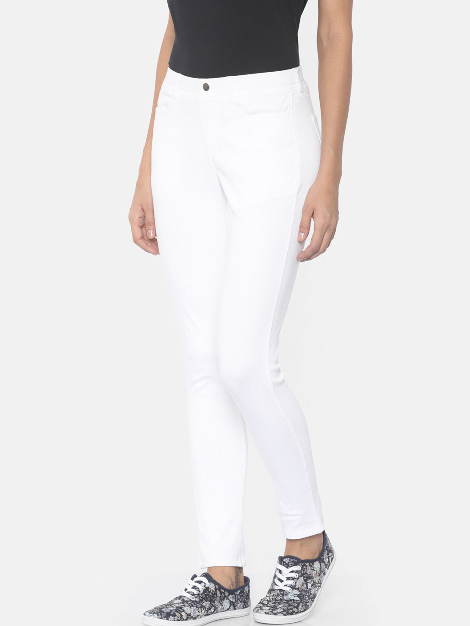 Go Colors White Jeggings 360ᵒ Super 