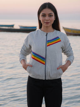 Okhai - 'Sunbeam' Cotton Slub Bomber Jacket