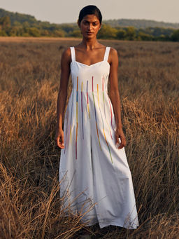 Okhai - 'Prism' Hand Embroidered Pure Cotton Jumpsuit