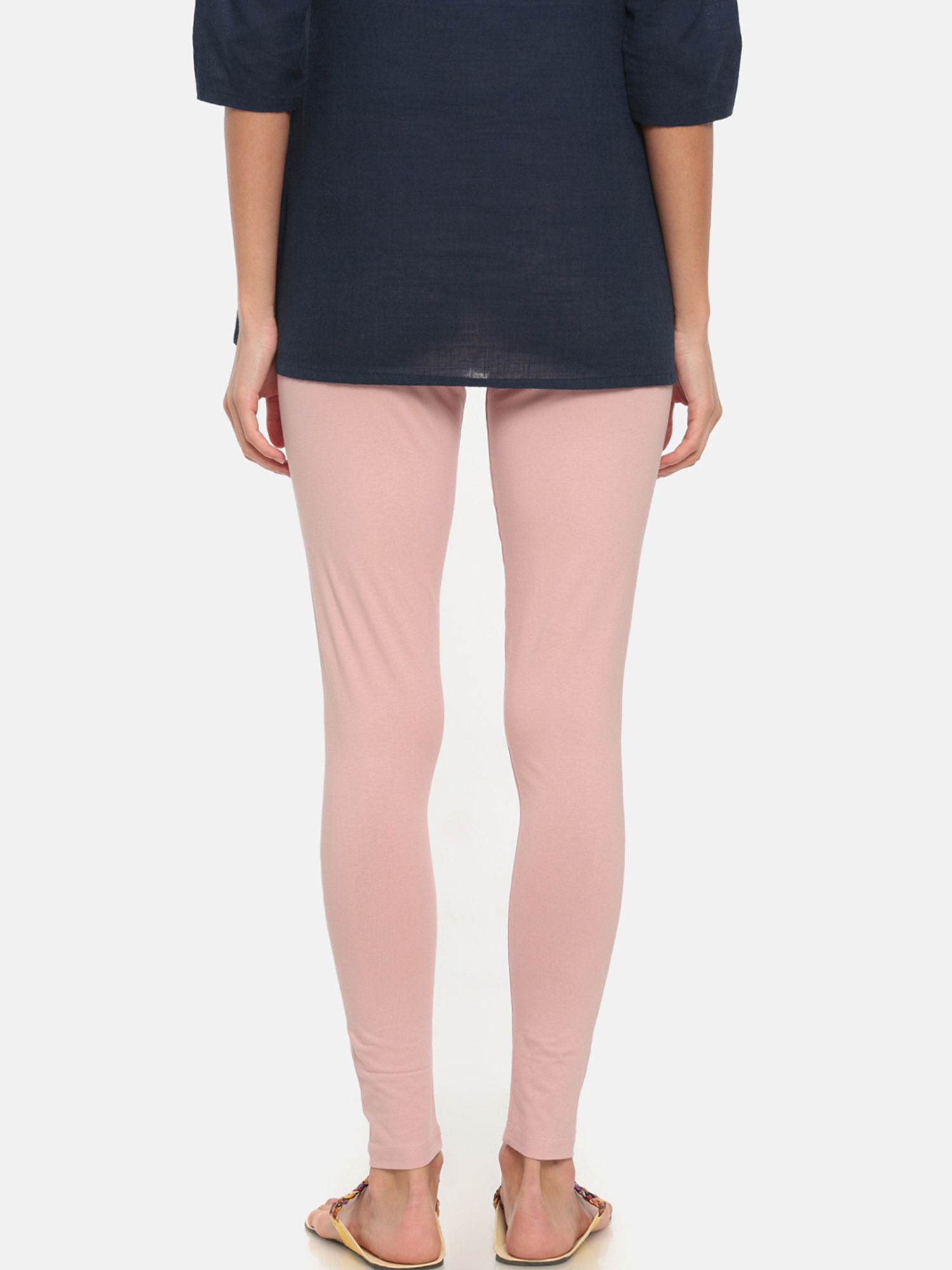 Go Colors Baby Pink Leggings Online 