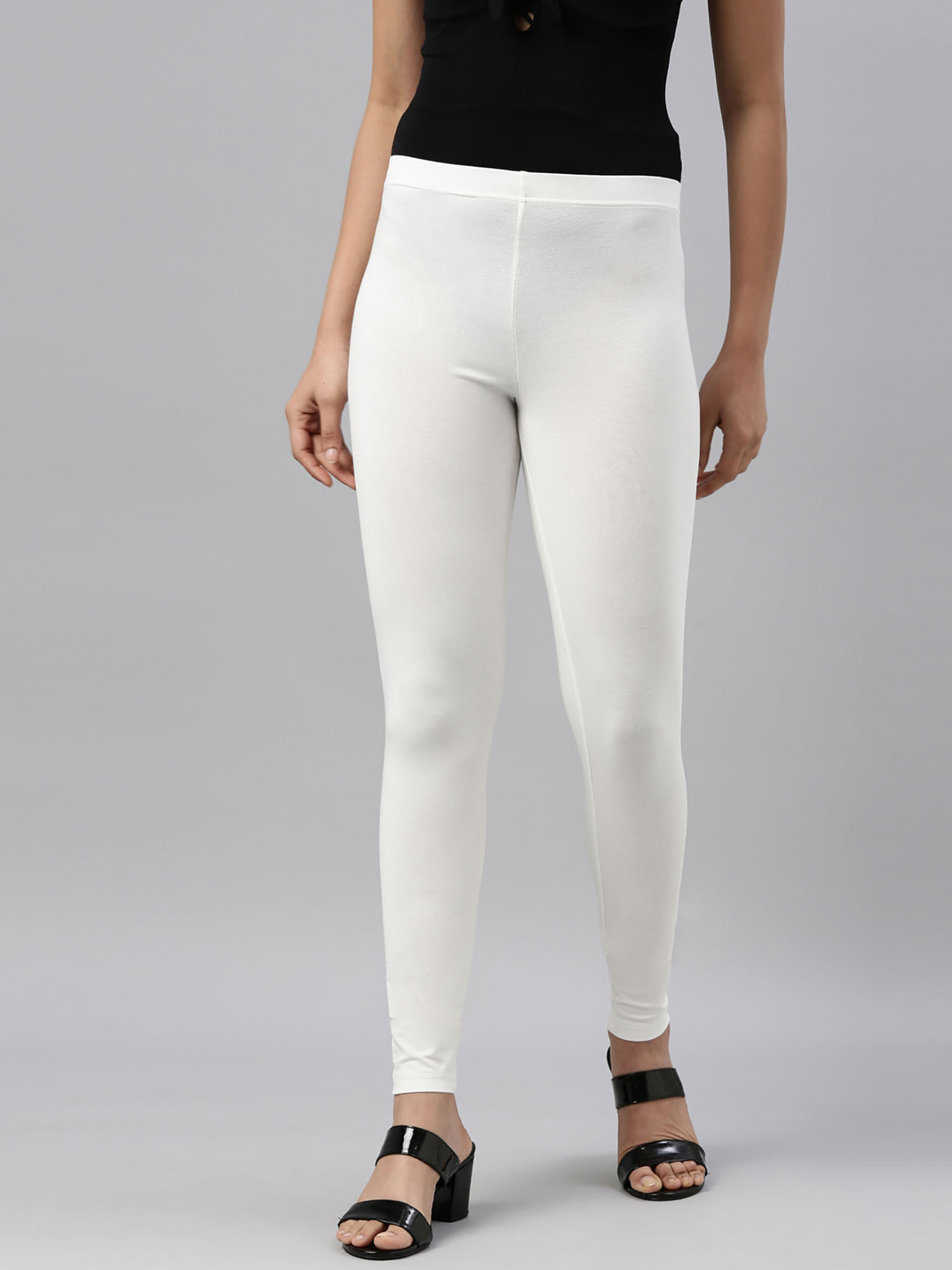 Buy Go Colors Women Solid Cream Viscose 