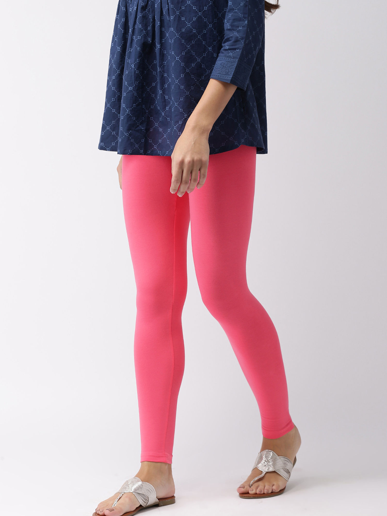 Go Colors Young Pink Leggings Online 