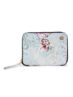 Lapis O Lupo - Women Wallet Flower Print Clutch Card holder (LLCL0006GY Grey)