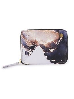 Lapis O Lupo - Women Wallet Marbel Clutch Card holder (LLCL0006MW White)