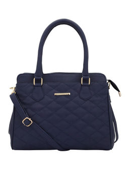 Lapis O Lupo - Navy Blue Patterned Handbag