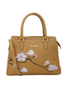 Lapis O Lupo - Mustard Flower Embroidery Handbag