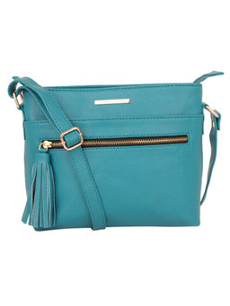 Lapis O Lupo - Blue Front Zip Sling Bag