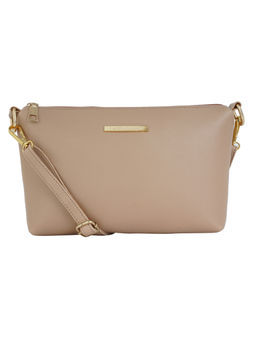 Lapis O Lupo - Beige Solid Sling Bag